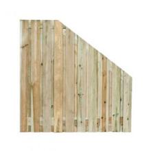 Grenen Scherm recht afbouw 19+2-pl. 90/180x180cm